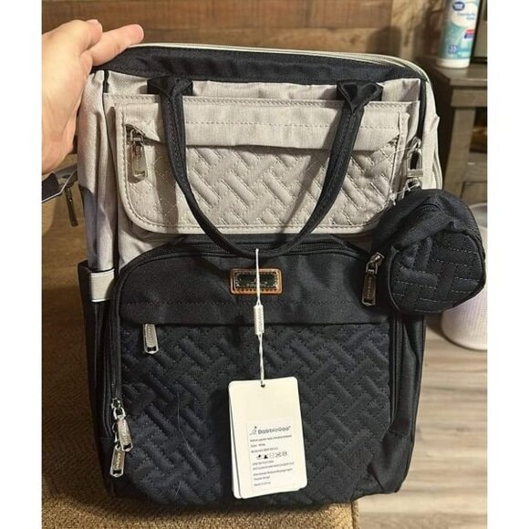 New Diaper Bag Backpack, Multifunction Nappy Changing Bag with Changing Pad